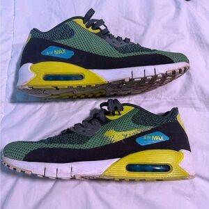 Nike Air Max Black and Yellow Sneakers